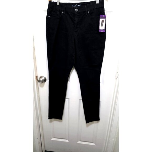 NWT Gloria Vanderbilt Women's Curvy Skinny Fit Mid-Rise Black Jeans Size 14 - Picture 2 of 6